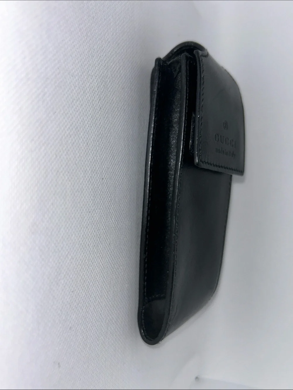 Vintage Authentic Gucci Black Leather Case 90’s